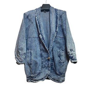 Casual Blue Denim Women's Jean Jacket
